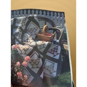 Spinning Spools Pieced Basket Quilting Pattern Template 10 Inch Block 1989